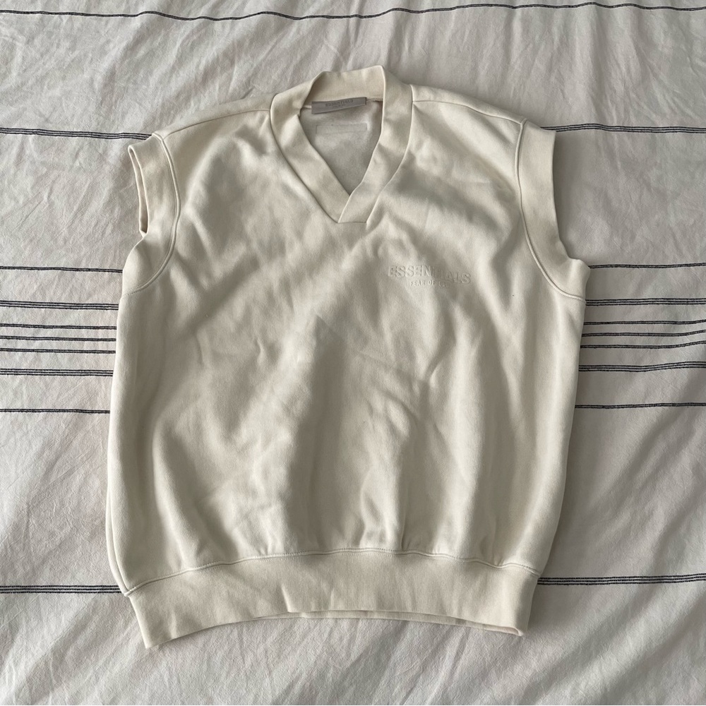 Fear Of God Essentials Women's Egg Shell V-Neck Vest